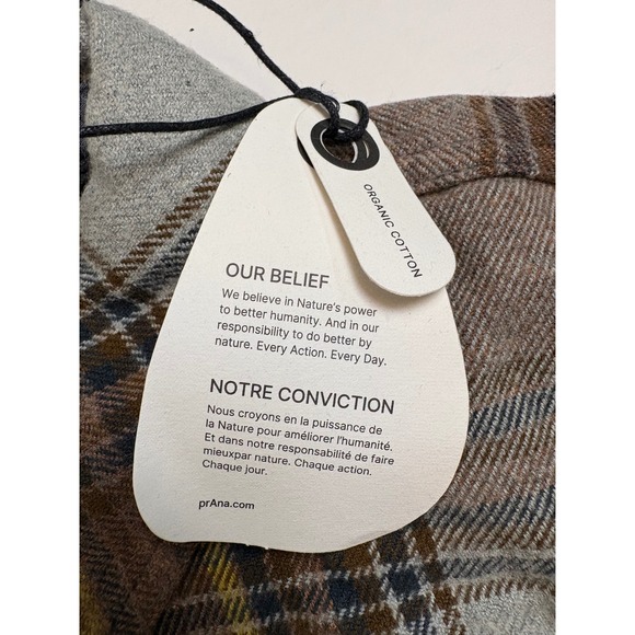 Prana Women's Earthbound Golden Canyon Flannel Long Sleeve Shirt Size S - Picture 6 of 8